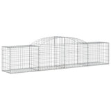VidaXL Gabionen 13 Stück gebogen 300x50x60 80 cm verzinktes Eisen