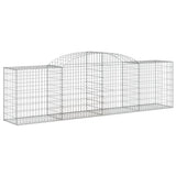 VidaXL Gabionen 5 Stück gebogen 300x50x80 100 cm verzinktes Eisen