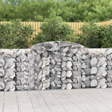 VidaXL Gabionen 6 Stück gebogen 300x50x100 120 cm Eisen