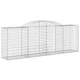 VidaXL Gabionen 8 Stück gebogen 300x50x100 120 cm Eisen