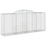 VidaXL Gabionen 5 Stück gebogen 300x50x120 140 cm Eisen