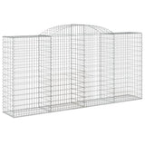 VidaXL Gabionen 6 Stück gebogen 300x50x140 160 cm Eisen
