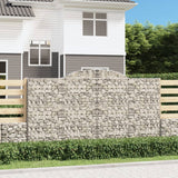 VidaXL Gabionen 2 Stück gebogen 300x50x160 180 cm Eisen