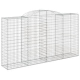 VidaXL Gabionen 5 Stück gebogen 300x50x160 180 cm Eisen
