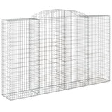 VidaXL Gabionen 5 Stück gebogen 300x50x180 200 cm Eisen