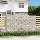 VidaXL Gabionen 5 Stück gebogen 300x50x180 200 cm Eisen