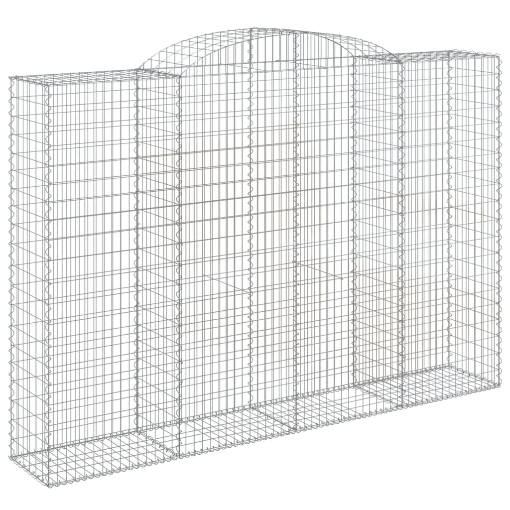 VidaXL Gabionen 5 Stück gebogen 300x50x200 220 cm Eisen