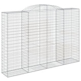 VidaXL Gabionen 5 Stück gebogen 300x50x200 220 cm Eisen