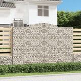 VidaXL Gabionen 5 Stück gebogen 300x50x200 220 cm Eisen