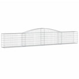 VidaXL Gabionen 3 Stück gebogen 400x30x60 80 cm Eisen