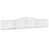 VidaXL Gabionen 5 Stück gebogen 400x30x60 80 cm Eisen