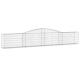 VidaXL Gabionen 6 Stück gebogen 400x30x60 80 cm Eisen