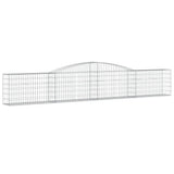 VidaXL Gabionen 8 Stück gebogen 400x30x60 80 cm Eisen