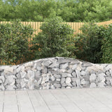 VidaXL Gabionen 8 Stück gebogen 400x30x60 80 cm Eisen