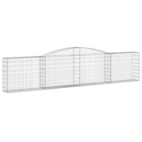 VidaXL Gabionen 4 Stück gebogen 400x30x80 100 cm Eisen