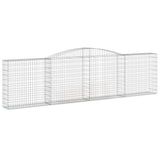 VidaXL Gabionen 6 Stück gebogen 400x30x100 120 cm Eisen