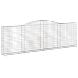 VidaXL Gabionen 3 Stück gebogen 400x30x120 140 cm Eisen