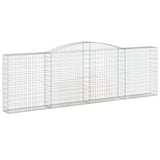 VidaXL Gabionen 5 Stück gebogen 400x30x120 140 cm Eisen