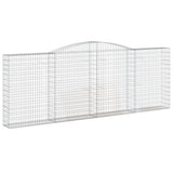 VidaXL Gabionen 2 Stück gebogen 400x30x140 160 cm Eisen