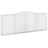 VidaXL Gabionen 4 Stück gebogen 400x30x140 160 cm Eisen