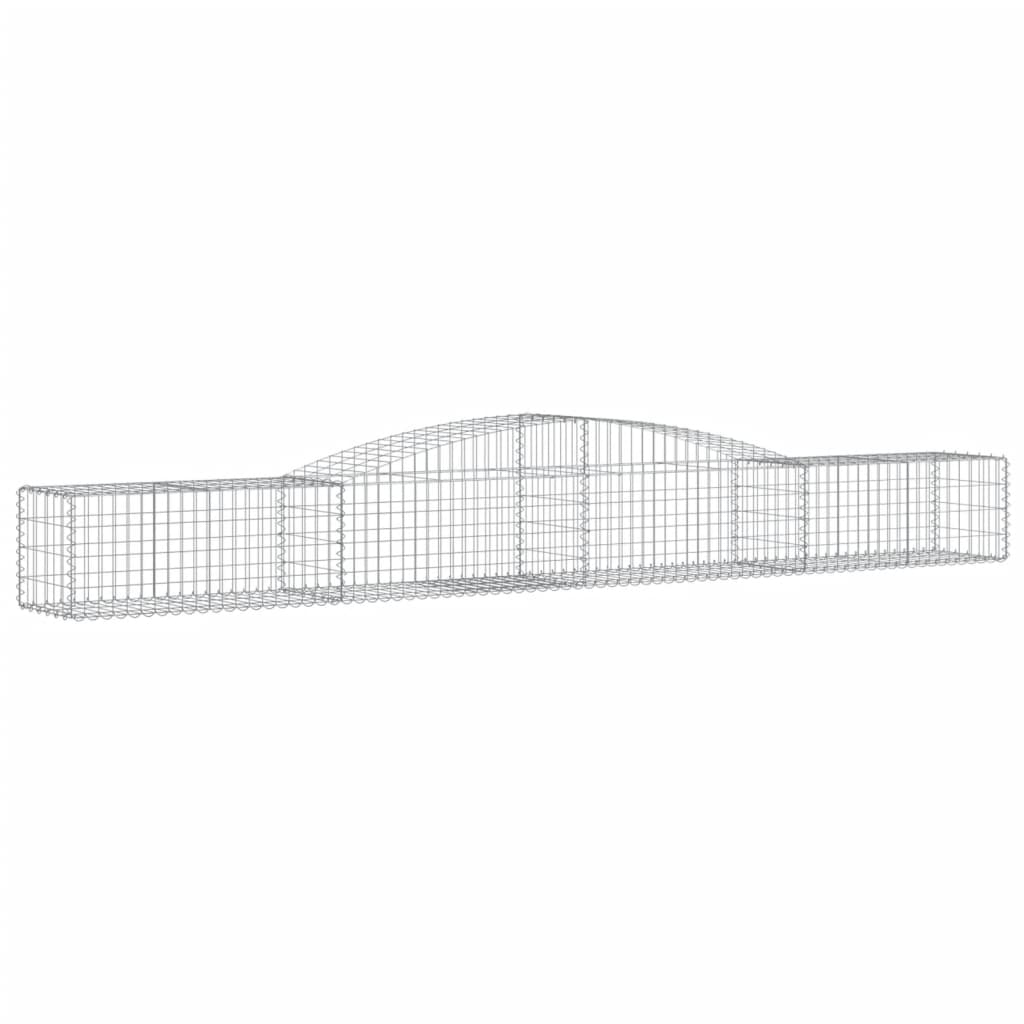 VidaXL Gabionen 5 Stück gebogen 400x50x40 60 cm Eisen