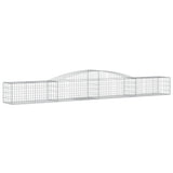 VidaXL Gabionen 6 Stück gebogen 400x50x40 60 cm Eisen