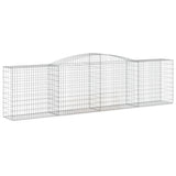 VidaXL Gabionen 2 Stück gebogen 400x50x100 120 cm Eisen