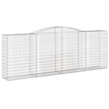 VidaXL Gabionen 3 Stück gebogen 400x50x140 160 cm Eisen