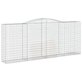VidaXL Gabionen 3 Stück gebogen 400x50x160 180 cm Eisen