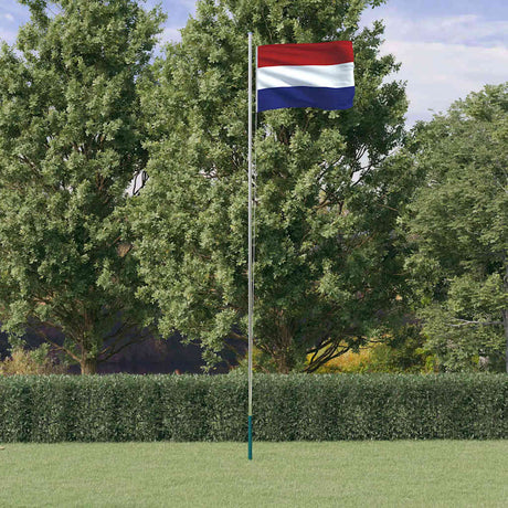 Vidaxxl Flagge mit Fahnenmast Niederlande 6,08 m Aluminium