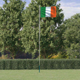 VidaXL Flagge mit Fahnenmast Irland 6,23 m Aluminium