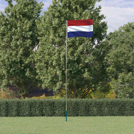 Vidaxxl Flagge mit Fahnenmast Niederlande 5,5 m Aluminium