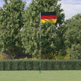 VidaXL Flagge mit Fahnenmast Deutschland 5,5 m Aluminium