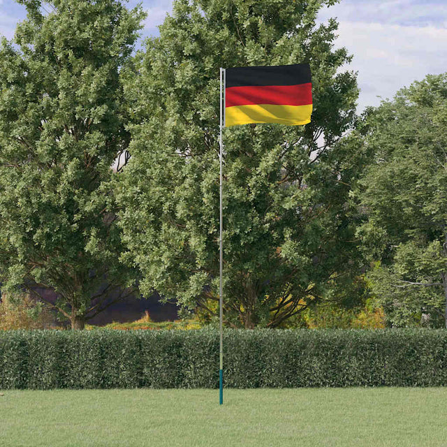 VidaXL Flagge mit Fahnenmast Deutschland 5,5 m Aluminium