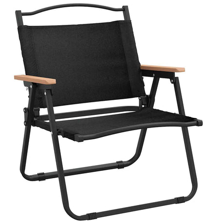 Vidaxl campingstoelen 2 st 54x43x59 cm oxford stof zwart