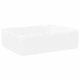 Vidaxx Spüle 48x37x13 rechteckig aus Keramik weiß
