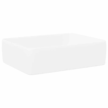 Vidaxx Spüle 48x37x13 rechteckig aus Keramik weiß