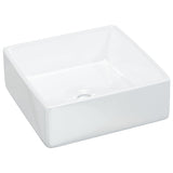 Vidaxx Waschbecken 37x37x13 cm quadratisch aus Keramik weiß