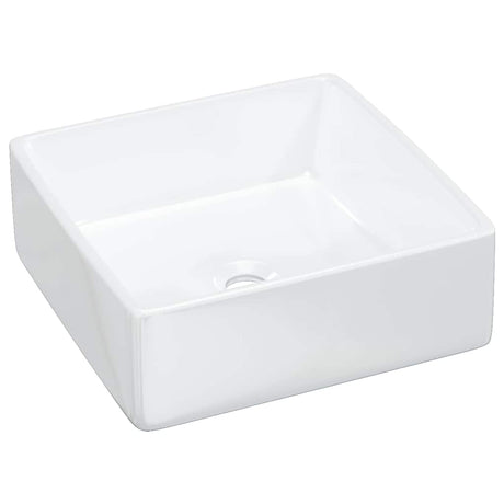 Vidaxx Waschbecken 37x37x13 cm quadratisch aus Keramik weiß