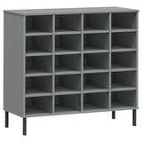 Vidaxx Schuhregal mit Metallbeinen Oslo 95x35x86 cm Kieferngrau