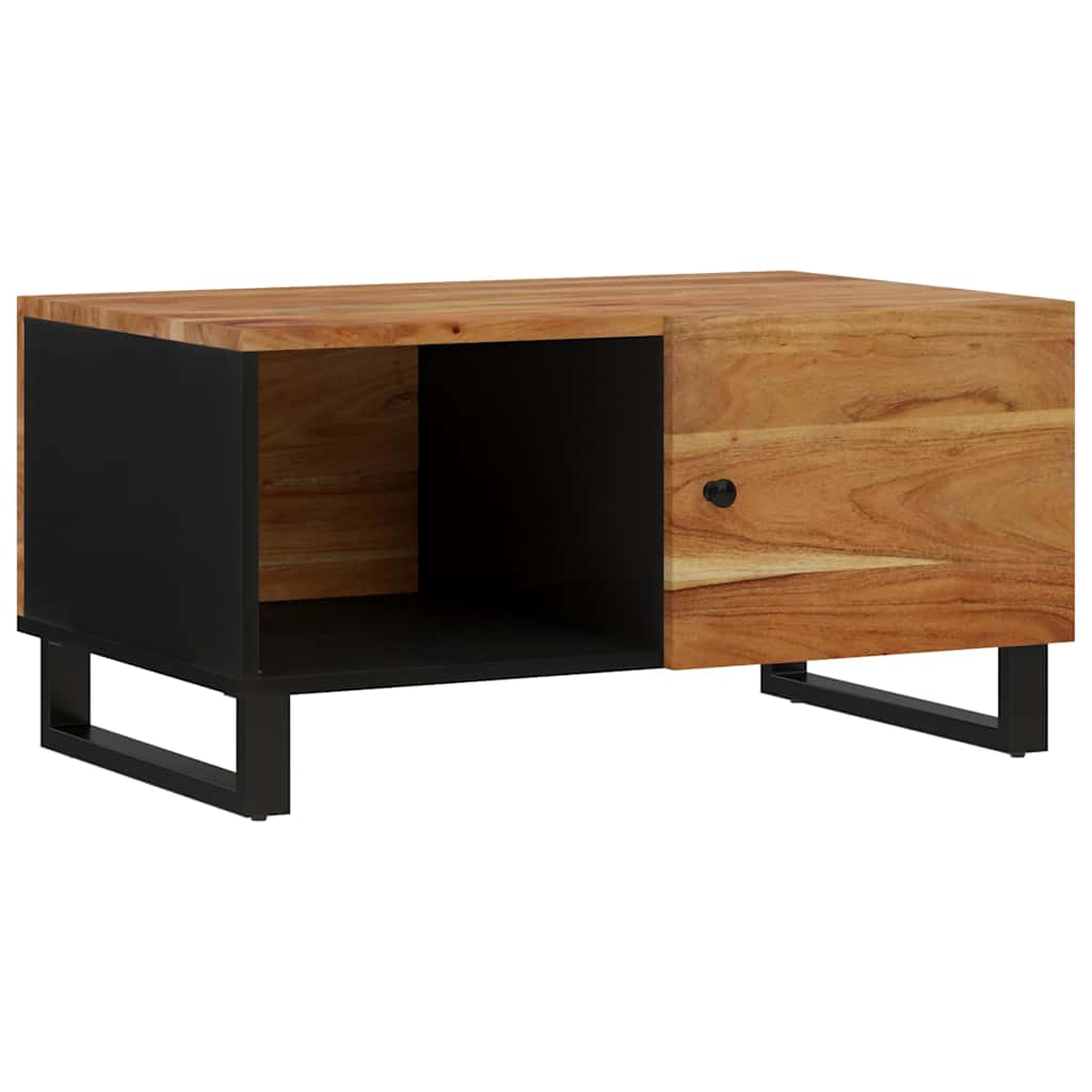 Vidaxl salontafel 80x50x40 cm massief acaciahout en bewerkt hout