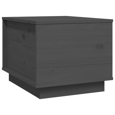 Vidaxl salontafel 40x50x35 cm massief grenenhout grijs