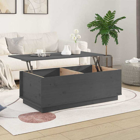 Vidaxl salontafel 100x50x35 cm massief grenenhout grijs