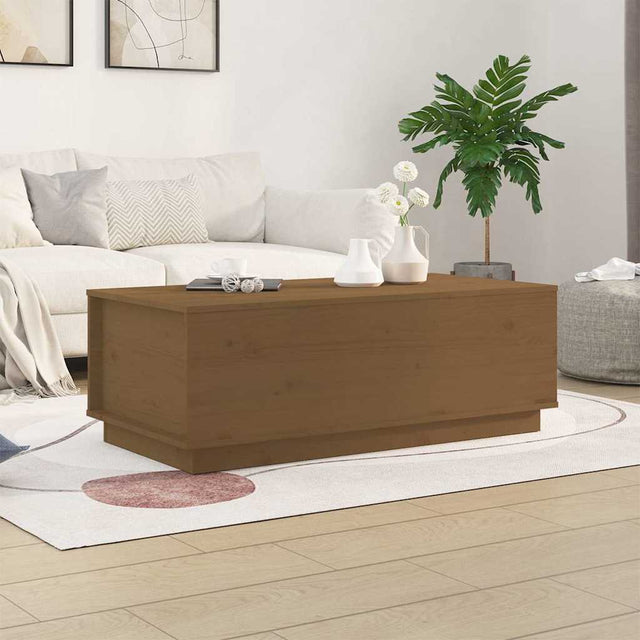 Vidaxl salontafel 100x50x35 cm massief grenenhout honingbruin