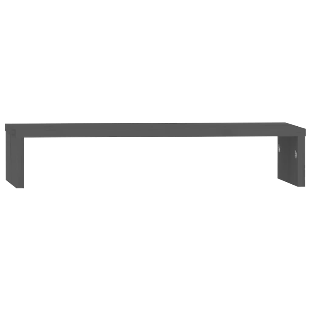 Vidaxx Monitorständer 50x27x10 cm massives Kiefernholz grau