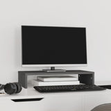 Vidaxx Monitorständer 50x27x10 cm massives Kiefernholz grau