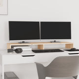 Vidaxxl Monitorständer 100x27x10 cm massives Kiefernholz
