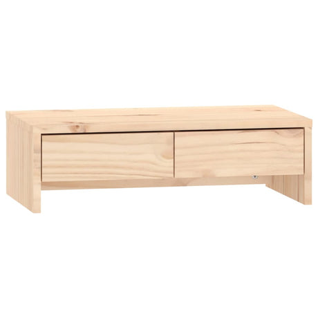 Vidaxxl Monitorständer 50x27x15 cm massives Kiefernholz
