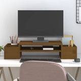 Vidaxx Monitorständer 70x27,5x15 cm massives Kiefernholz honigbraun