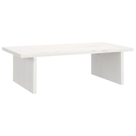 Vidaxx Monitorständer 50x27x15 cm massives Kiefernholz weiß